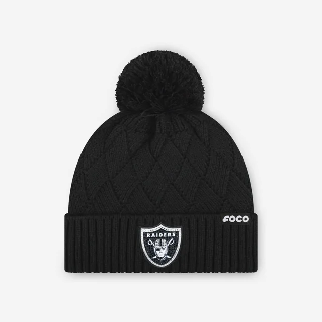 Las Vegas Raiders Bonnet croisé avec logo principal en strass
