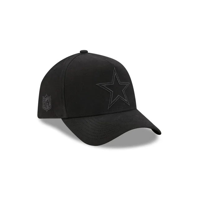 Dallas Cowboys Chapeau ajusté en toile cirée noire 59FORTY A-Frame