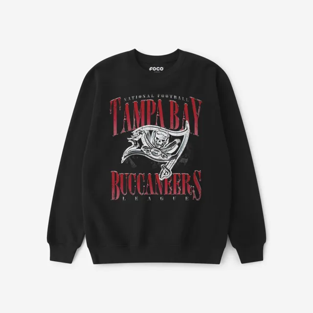 Tampa Bay Buccaneers Sweat-shirt à col rond chromé Stack