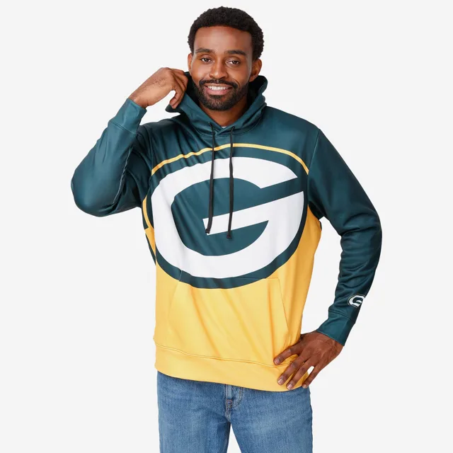 Sweat à capuche Green Bay Packers avec logo en gras