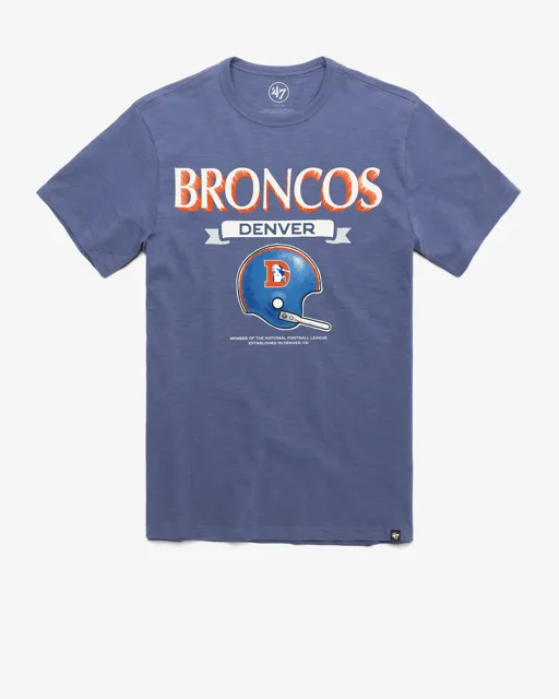 Denver Broncos T-shirt SCRUM HISTORIQUE LONGUE DURÉE '47