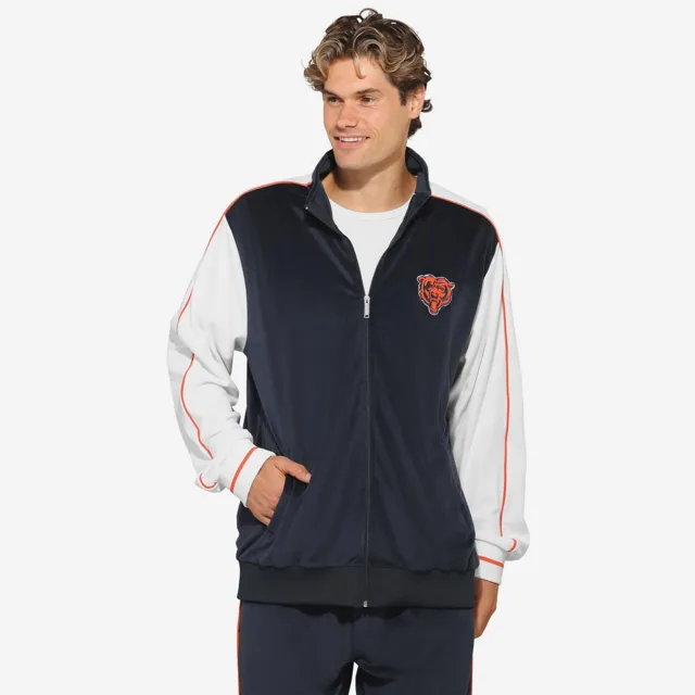 Chicago Bears Haut zippé en velours bicolore