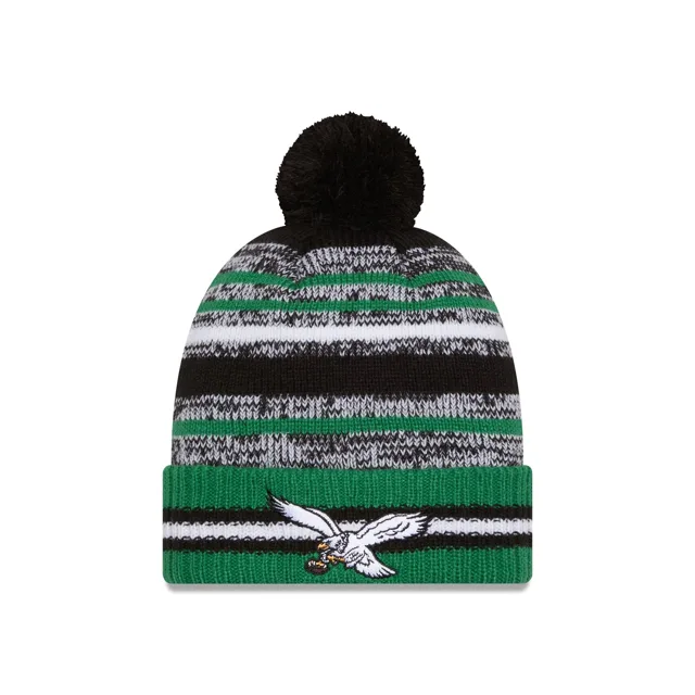 Philadelphia Eagles Bonnet en tricot à pompon historique Cheer