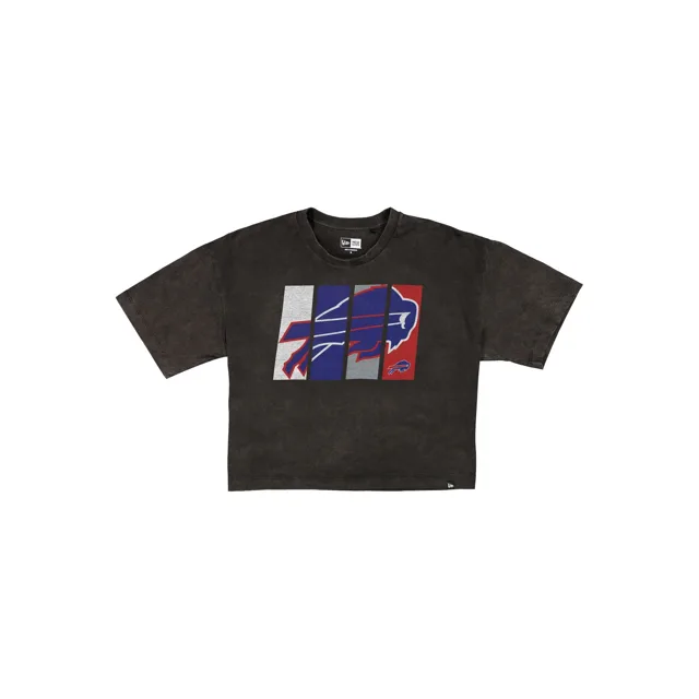 Buffalo Bills T-shirt court noir Sport Night pour femme