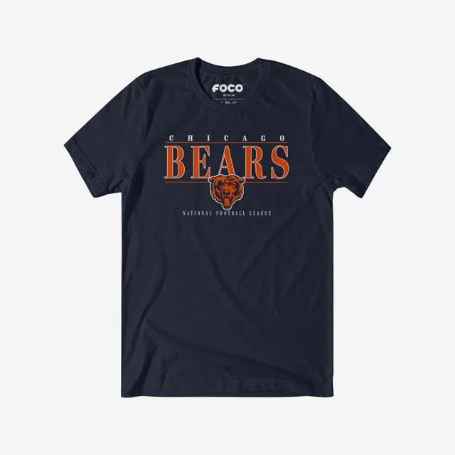 T-shirt à barre signature Chicago Bears