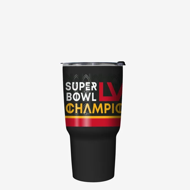 Kansas City Chiefs Super Bowl LVIII Champions Noir Gobelet en acier inoxydable de 27 oz