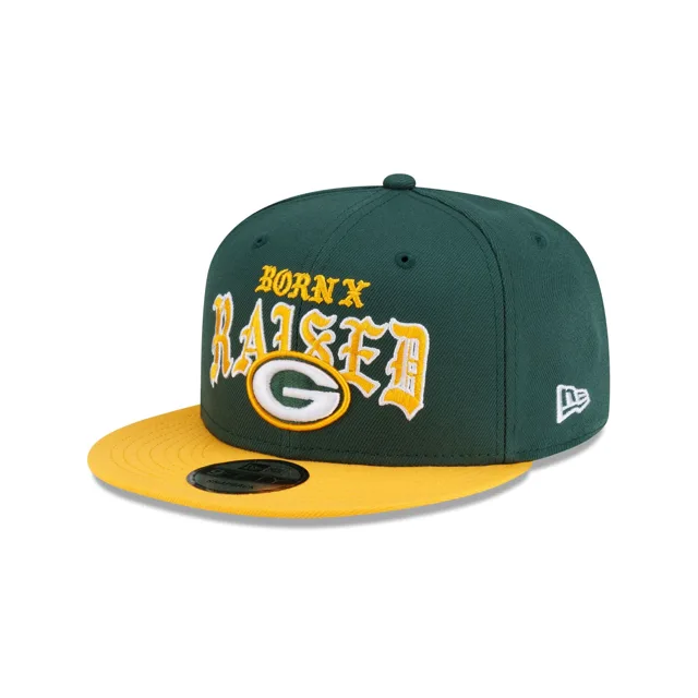 Born x Raised x Green Bay Packers Casquette Snapback bicolore 9FIFTY