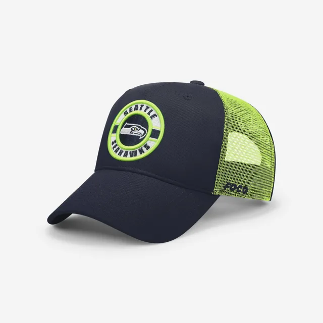 Casquette de camionneur bicolore Seattle Seahawks Patch
