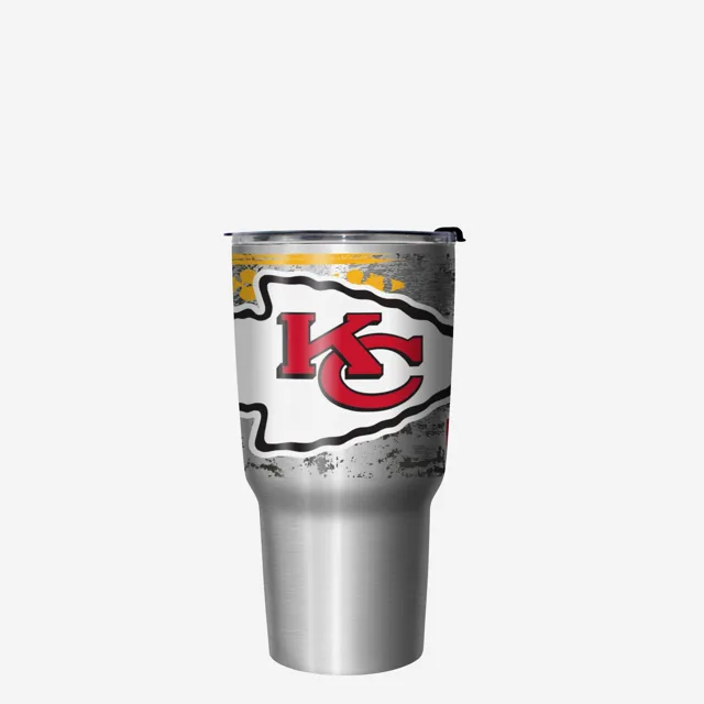 Kansas City Chiefs Super Bowl LIX Chiefs Kingdom Argent Gobelet en acier inoxydable de 27 oz