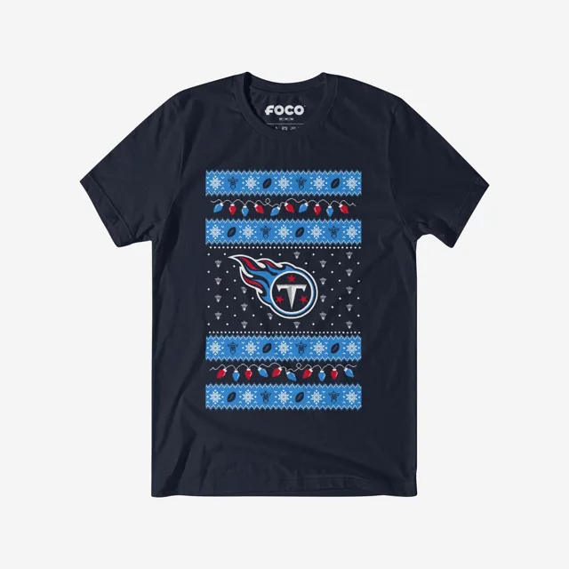 Tennessee Titans T-shirt pull lumières de Noël