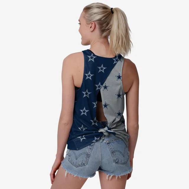 Dallas Cowboys Haut sans manches avec mini imprimé Wordmark pour femme
