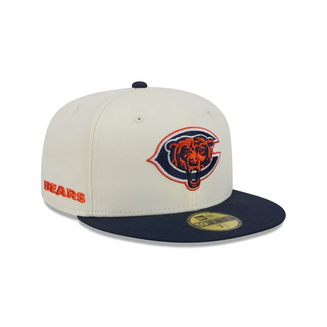 Chicago Bears Deceptor Chrome Blanc 59FIFTY Casquette ajustée