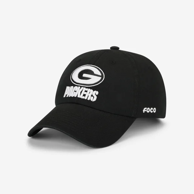 Casquette décontractée noire et blanche Green Bay Packers
