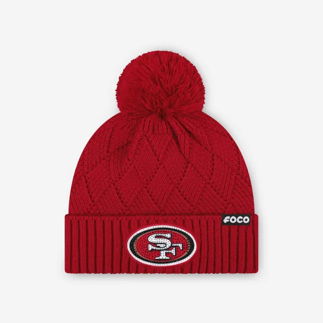San Francisco 49ers Bonnet croisé avec logo principal en strass