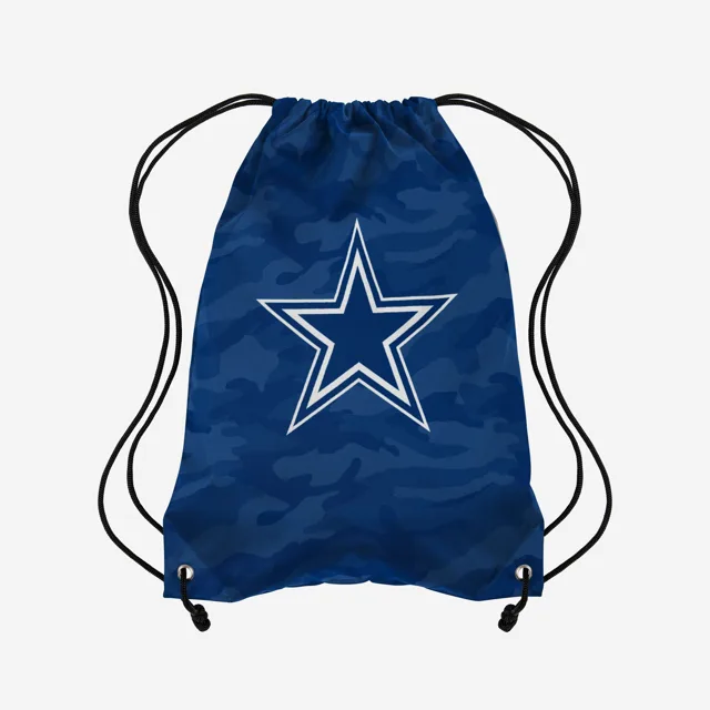 Dallas Cowboys Sac à dos à cordon camouflage avec grand logo