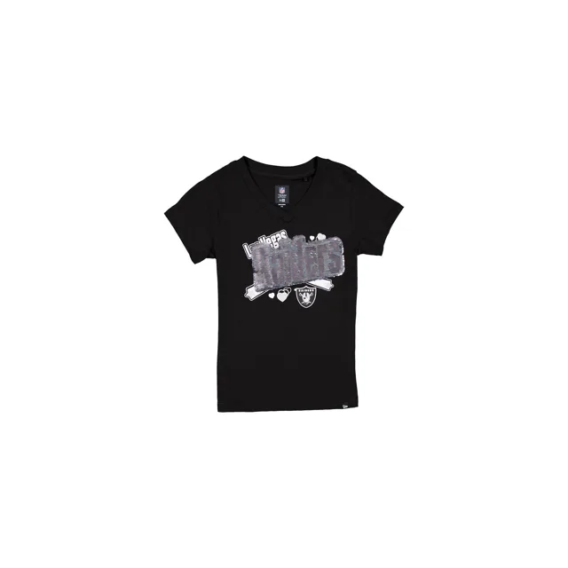 Las Vegas Raiders T-shirt à paillettes pour filles