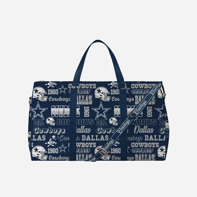 Dallas Cowboys Répétez le sac de sport de week-end en nylon à imprimé rétro