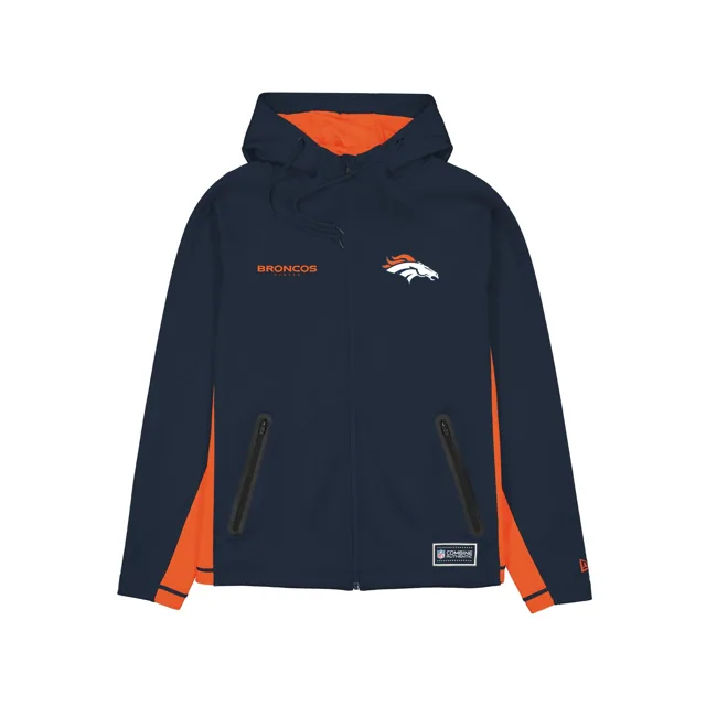 Denver Broncos Combine Sweat à capuche entièrement zippé