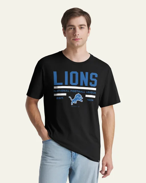 Detroit Lions STACK BLOCK '47 T-SHIRT QUOTIDIEN