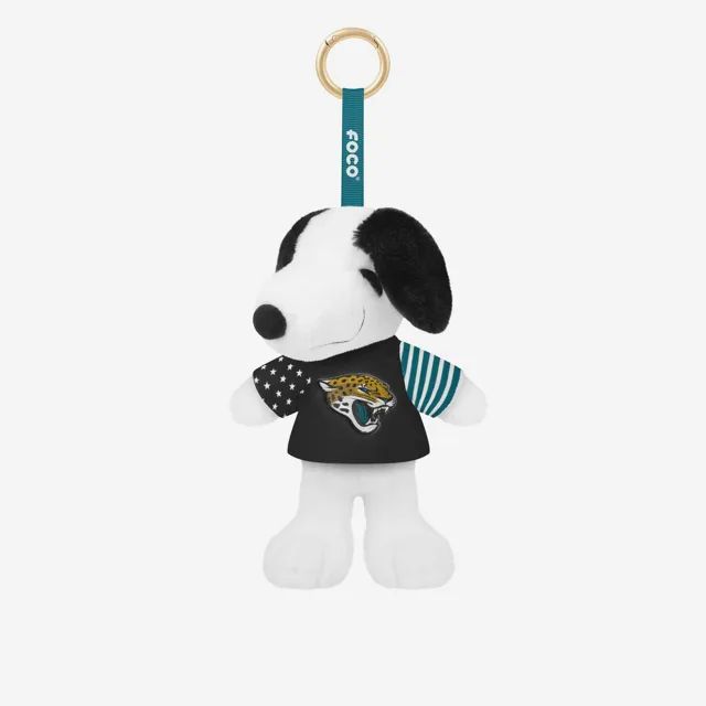 Jacksonville Jaguars Americana Peluche Snoopy Peanuts Porte-clés à breloques pour sac