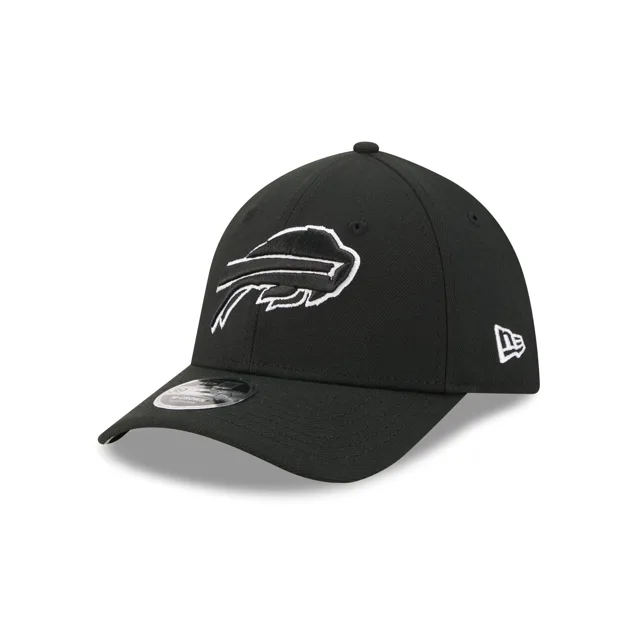 Buffalo Bills Poly Noir & Blanc 39THIRTY M-Crown Stretch Fit Chapeau