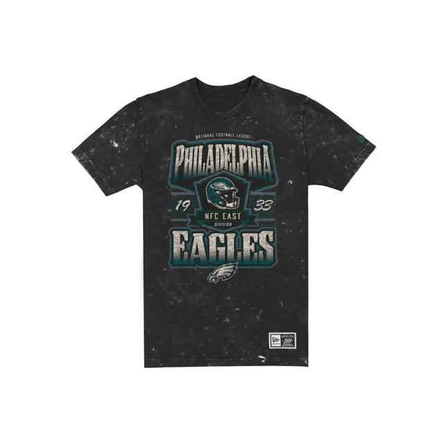 Philadelphia Eagles T-shirt noir graphique délavé