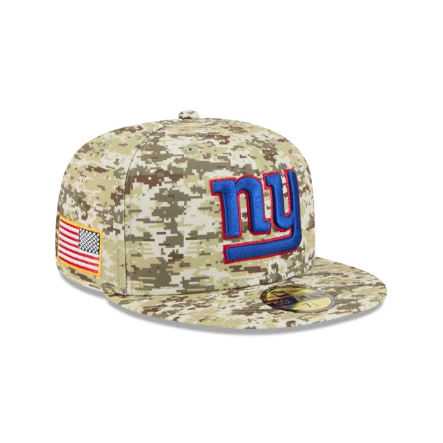 New York Giants 2025 Salut au service Fan Gear 59FIFTY Chapeau ajusté