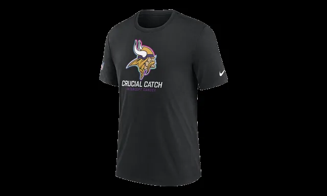 T-shirt NFL Minnesota Vikings 2024 Crucial Catch "Noir" 02G3 00A ZUK GXZ