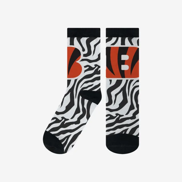 Cincinnati Bengals Chaussettes imprimées à rayures blanches