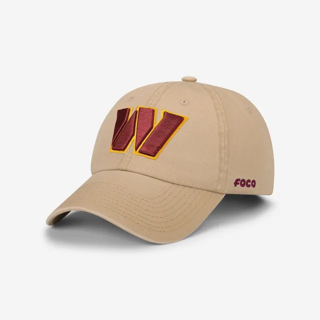 Washington Commanders Casquette décontractée kaki avec logo principal