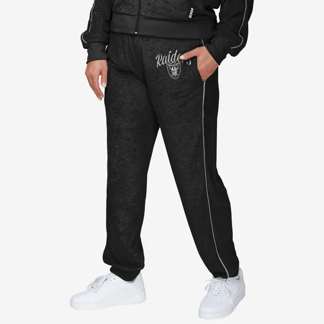Las Vegas Raiders Pantalon de jogging en tricot Terry pour femme