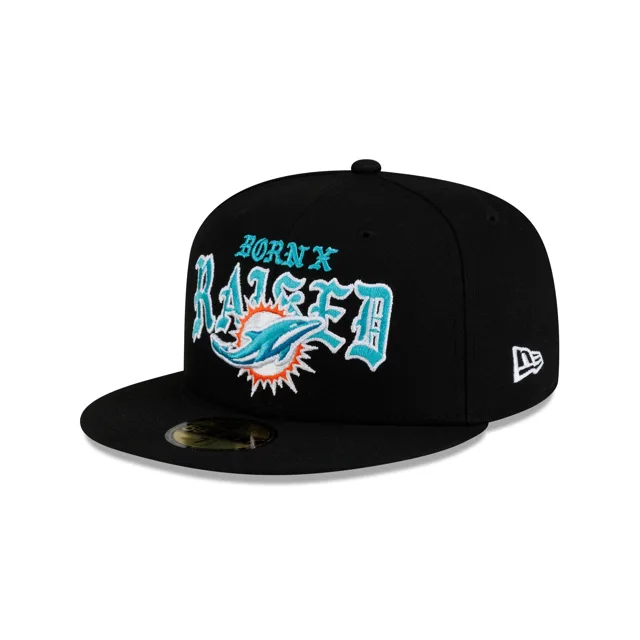Né x Élevé x Miami Dolphins 59FIFTY Chapeau ajusté