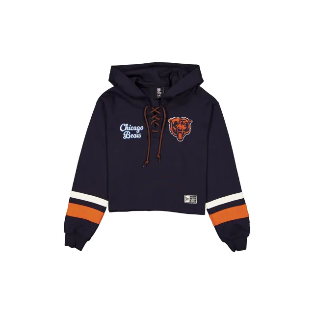 Chicago Bears Sweat à capuche court à nouer pour femme