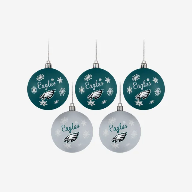 Philadelphia Eagles Lot de 5 boules incassables