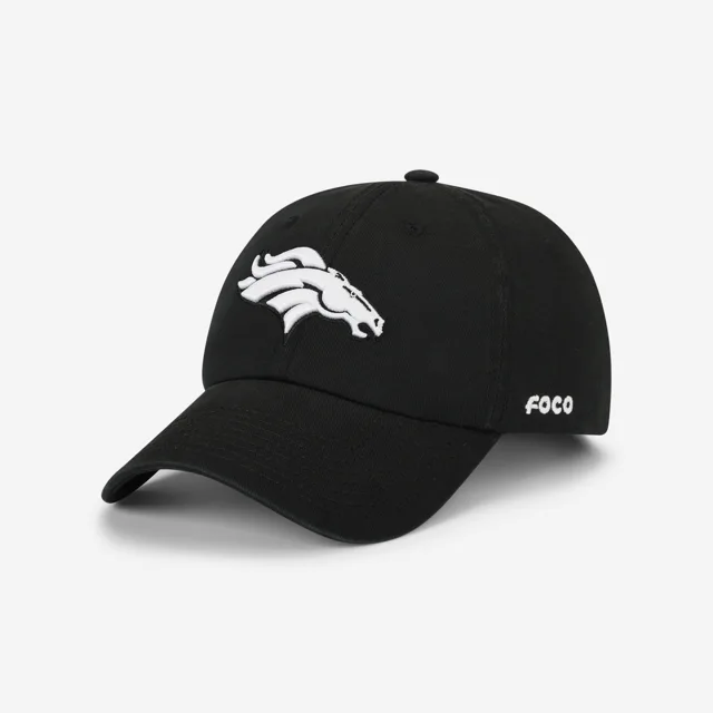 Casquette décontractée noire et blanche Denver Broncos