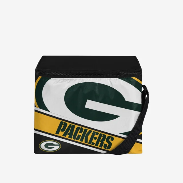 Green Bay Packers Lot de 6 glacières avec grand logo et rayures