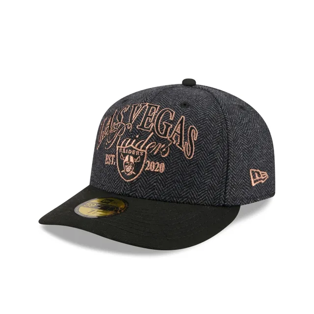 Las Vegas Raiders Chapeau ajusté 59FIFTY en fausse laine noire
