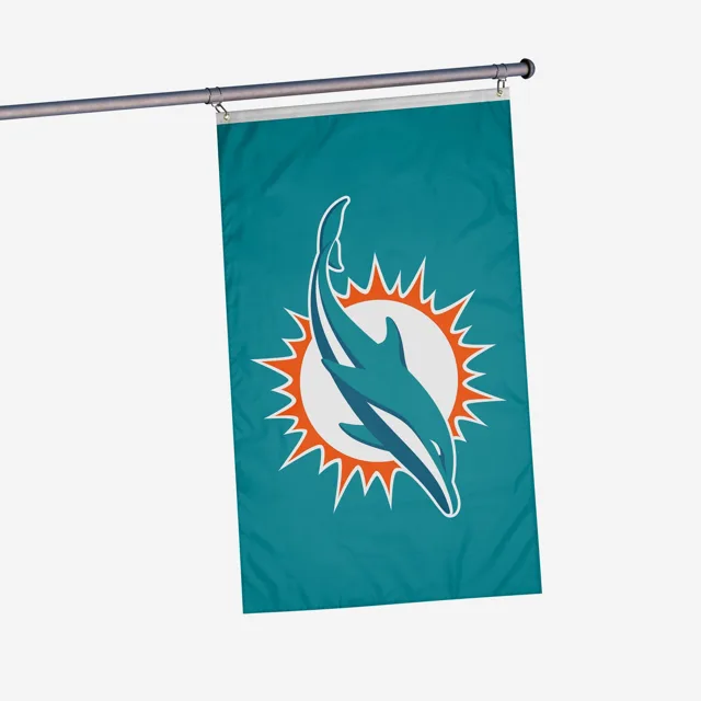 Miami Dolphins Drapeau horizontal solide