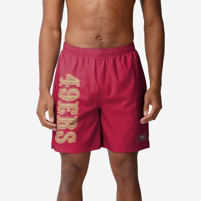 San Francisco 49ers Maillot de bain traditionnel avec mot-symbole solide