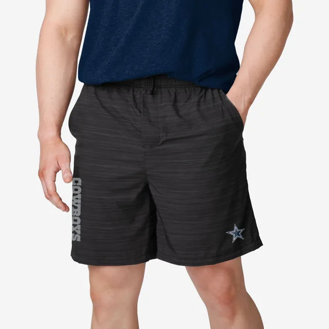 Dallas Cowboys Short doublé tissé noir chiné