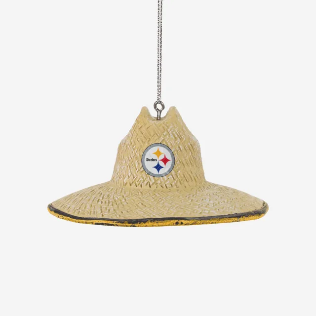 Ornement de chapeau de paille Pittsburgh Steelers