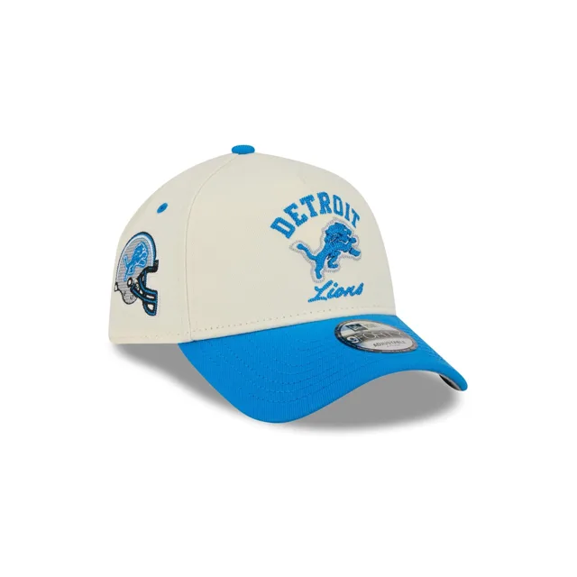 Detroit Lions Casquette Snapback 9FORTY A-Frame arquée blanc chromé