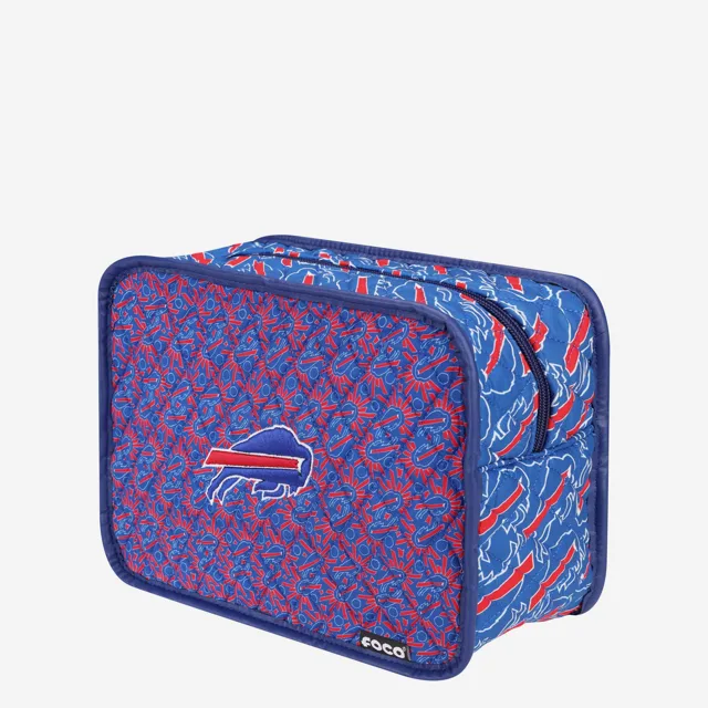 Trousse à maquillage imprimée matelassée Buffalo Bills