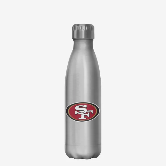 San Francisco 49ers Super Bowl LVIII Argent Bouteille en acier inoxydable de 17 oz