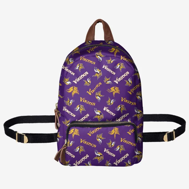 Mini sac à dos de la collection imprimée Minnesota Vikings