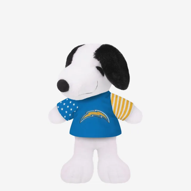 Los Angeles Chargers Drapeau des États-Unis Snoopy Peanuts Team Jersey Peluche