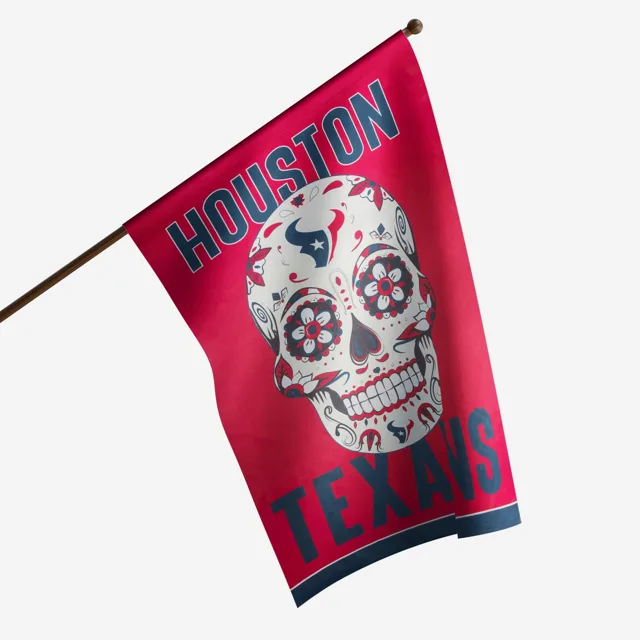 Houston Texans Drapeau vertical du jour des morts