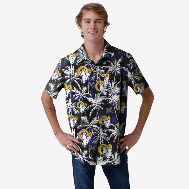 Los Angeles Rams Chemise boutonnée à fleurs noire