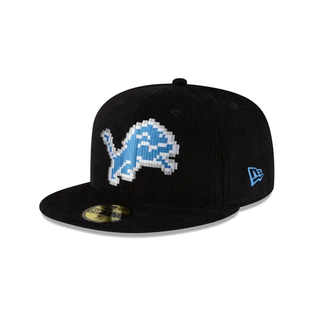 Just Caps NFL Pixelated Detroit Lions 59FIFTY Casquette ajustée