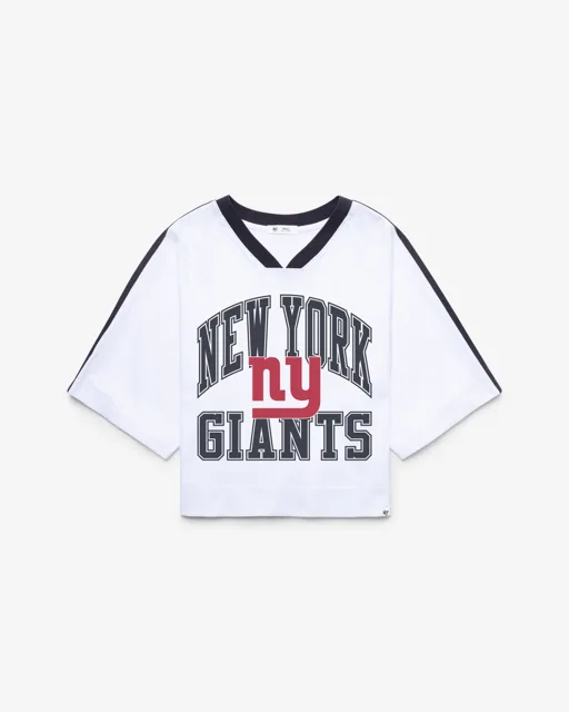 New York Giants HISTORIQUE BIG OVERARCH '47 FEMME DROP NEEDLE RAGLAN JERSEY
